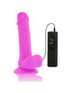 diversia - flexible vibrating dildo purple 20.5 cm -o- 4.2 cm