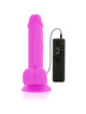 diversia - flexible vibrating dildo purple 20.5 cm -o- 4.2 cm