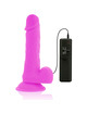 diversia - flexible vibrating dildo purple 20.5 cm -o- 4.2 cm