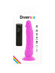 diversia - flexible vibrating dildo purple 21 cm -o- 4.9 cm