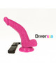 diversia - dildo flexible con vibracion lila 21.5 cm -o- 4.5 cm