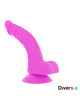 diversia - flexible vibrating dildo purple 21.5 cm -o- 4.5 cm