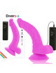 diversia - dildo flexible con vibracion lila 21.5 cm -o- 4.5 cm