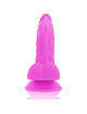 diversia - flexible vibrating dildo purple 21.5 cm -o- 4.5 cm