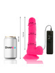 diversia - dildo flexible con vibracion rosa 20.5 cm -o- 4.2 cm