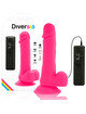 diversia - dildo flexible con vibracion rosa 20.5 cm -o- 4.2 cm