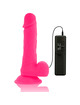 diversia - dildo flexible con vibracion rosa 20.5 cm -o- 4.2 cm