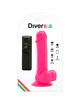 diversia - flexible vibrating dildo pink 20.5 cm -o- 4.2 cm