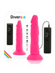 diversia - dildo flexible con vibracion rosa 23 cm -o- 4.3 cm