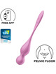 Bolas de Kegel SatisfyerLove Birds com Vibração Rosa