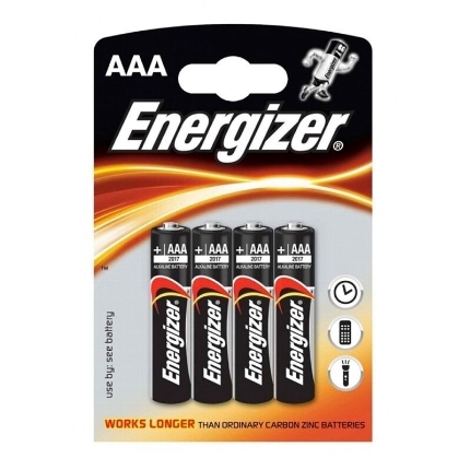 energizer - alkaline power battery aaa lr03 *4
