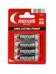 maxell - pila salina manganeso aa r6 blister*4
