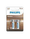 2x Pilhas Philips C LR14 Blister