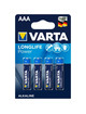 4x Pilhas Varta Longlife AAA LR03