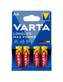 varta - max power alkaline battery aa lr6 4 unit