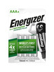 energizer - rechargeable batteries aaa4 blister 4