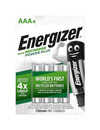 4x Pilhas Energizer Recarregáveis AAA