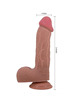 pretty love - sliding skin series dildo realÍstico con ventosa piel deslizante mulato 23.4 cm