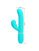 pretty love - perlita multifunction 3 in 1 g-spot vibrator aqua green