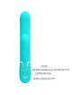 pretty love - perlita multifunction 3 in 1 g-spot vibrator aqua green