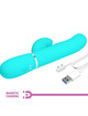 pretty love - perlita multifunction 3 in 1 g-spot vibrator aqua green