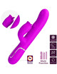 pretty love - vibrador rabbit con licking fucsia