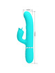 Vibrador Rabbit Pretty Love com Língua Turquesa
