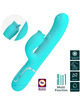 pretty love - rabbit vibrator with licking aqua green