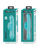 pretty love - rabbit vibrator with licking aqua green