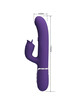 pretty love - vibrador rabbit con licking morado