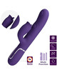 pretty love - vibrador rabbit con licking morado