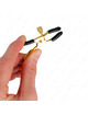 Kink Nipple Clamps Gold 6 cm