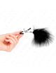 Pinzas para pezones Kink Feather, color negro