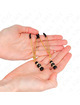 Kink Nipple Clamps Fine Gold 3 Glass Beads
