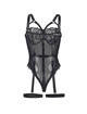 Subblime Bustier with Garter Belt Black