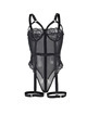 Bustier Subblime com Cinta de Liga Preto