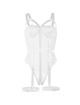 Bustier Subblime com Cinta de Liga Branco