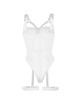 Bustier Subblime com Cinta de Liga Branco
