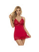 Subblime Satin and Red Lace Babydoll