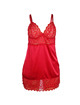 Babydoll Subblime Cetim e Renda Vermelha
