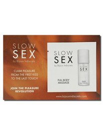 Gel de Masaje Bijoux Slow Sex 2 ml