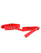 kink - collar con correa 116 cm fino rojo ajustable 32-50 cm x 8 cm