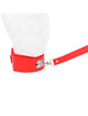 kink - collar con correa 116 cm con tachuelas plateadas modelo 4 rojo ajustable 40-48 cm x 6 cm