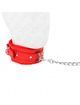 Kink - collar con correa 65 cm con restricciones rojo ajustable 36-42 cm x 5.5 cm