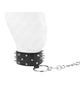 Kink - necklace with leash 65 cm with silver studs model 5 adjustable 36-43 cm x 5 cm