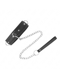 kink - collar con correa 65 cm 3 anillos modelo 1 ajustable 38-49 cm x 5 cm