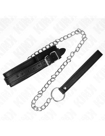 kink - snake pattern necklace with leash 65 cm