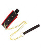 kink - collar with plain fabric leash adjustable 33-48 cm x 5.7 cm