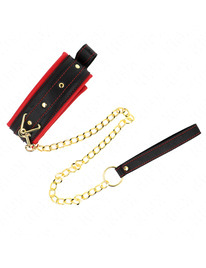 kink - collar con correa de tejido liso ajustable 33-48 cm x 5.7 cm