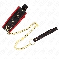 kink - collar with plain fabric leash adjustable 33-48 cm x 5.7 cm